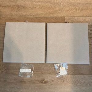 Set of 2 Beige Felt Covered Hangable Display Boards - Like New!